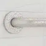 Knurled Easy Mount grab bar on a tiled wall