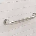 18-inch knurled Easy Mount grab bar on a tiled wall