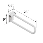 Dimensions of the 28-inch PT Rail