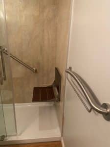 complete and finished shower